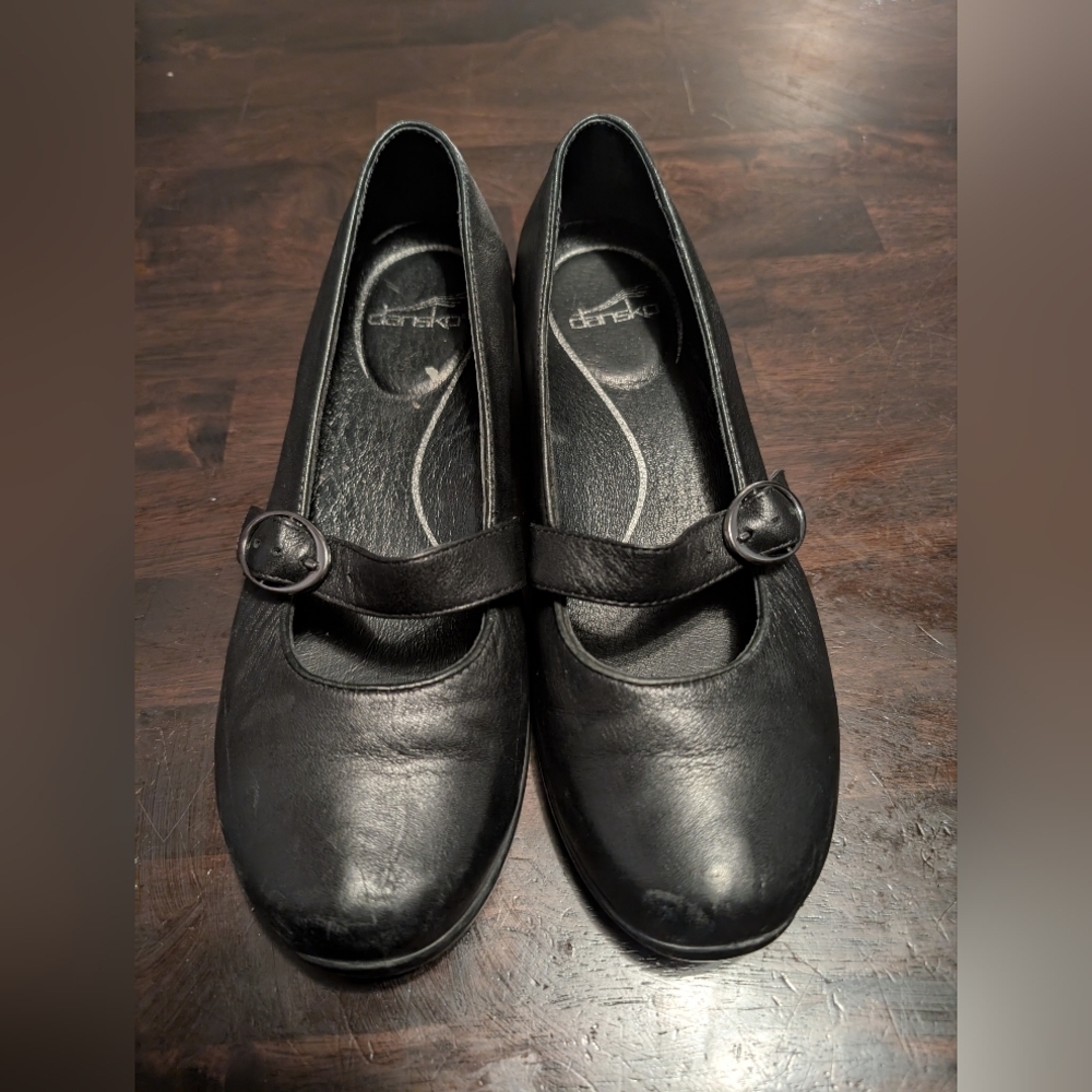 Dansko Orla Black Nappa Mary Jane Comfort Shoes, Women's 39